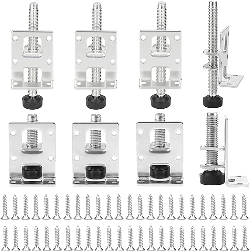 JidRMC 8 Pcs Verstellbare Möbelfüße Kit,55/102mm Schwerlast-Möbel-Nivellierfüße, mit 48 Kleine Schraube, für Möbel, Tisch, Regale, Schränke, Werkbank - Cheap-Us