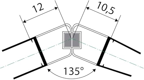 KRAUS Premium Duschdichtung DD-46 Magnet- Duschtürdichtung für 6-8mm Glasstärke à 2000mm in transparenter Optik Duschdichtungen für Duschtüren & Duschkabinen Dichtungen für 180° & Schiebetüren - Cheap-Us