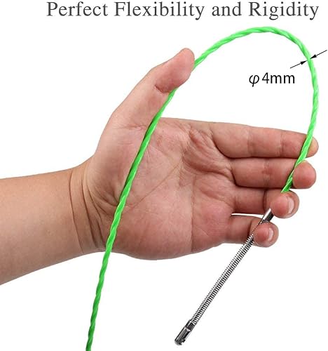 QZATACAEN Fischband-Drahtzieher durch Wanddrahtfädler Fish Plus Fischkabelverschluss mit einfachem Griff 20FT (6M) … - Cheap-Us