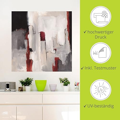 ARTland Wanddeko Wandtattoo selbstklebende Vinylfolie 60x30 cm Loft Deko Modern Abstrakt Linien Elegant Energie Geometrie U5EP - Cheap-Us