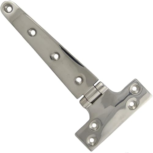 Scharnier T 98 x 195 x 5 mm - Feinguss poliert Edelstahl AISI 316 / A4 - Cheap-Us