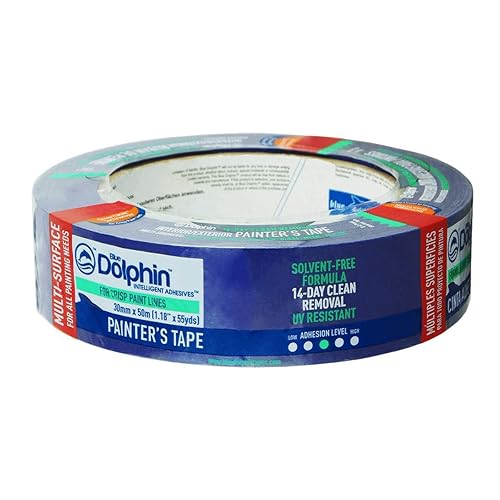 Blue Dolphin Maler Klebeband Rolle 30mm x 50m - einfache Entfernung - Cheap-Us