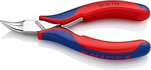 KNIPEX Elektronik-Greifzange mit durchgestecktem Gelenk mit Mehrkomponenten-Hüllen 115 mm 35 42 115 - Cheap-Us