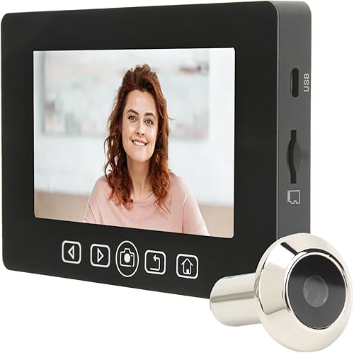 Digitaler Türspion mit Kamera, 4,3-Zoll LCD-Display, 90-Grad Weitwinkel-Objektiv, Videoaufnahme, integrierte Lithiumbatterie, einfache Installation - Cheap-Us