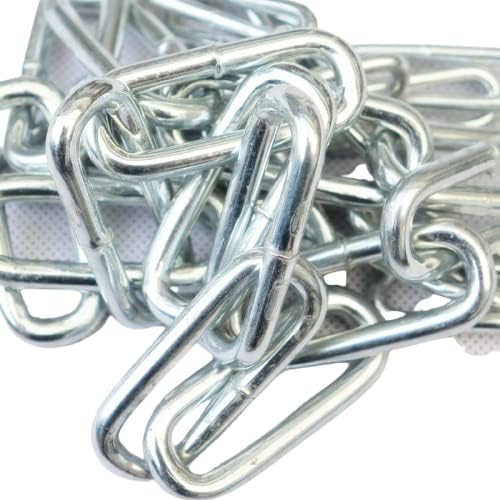 2,50m Schweißkette 5mm verzinkte Kette 2,50m DIN 5685 geschweißt ø 5mm langgliedrig in Enden á 2,50 Meter - Cheap-Us