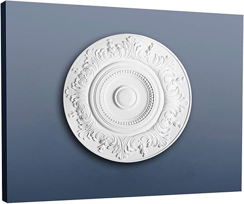 Runde Rosette mit Blättern und Blüten R17 - Cheap-Us