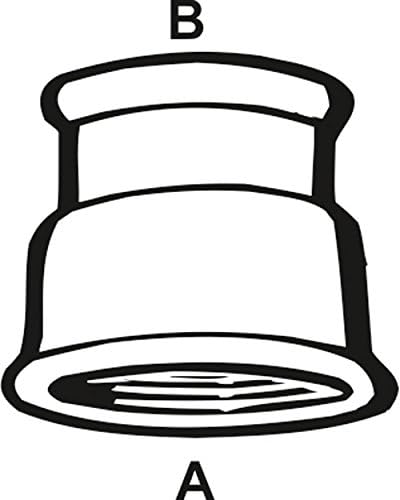 Cornat Reduziermuffe, Messing blank mit Innengewinde, A 1 IG, B 3/4Zoll IG, 1 Stück, T396552 - Cheap-Us