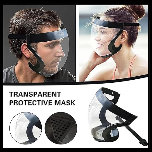 Anti-Fog Protective Full Face_Shield, Reusable Super Face Protective Cover, HD Durable Adjustable Face Visor - Cheap-Us