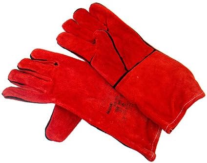 Mauk 1928 1 Paar rote Schweißhandschuhe 'Welding Glove' Ab EN388, Rot, XL - Cheap-Us