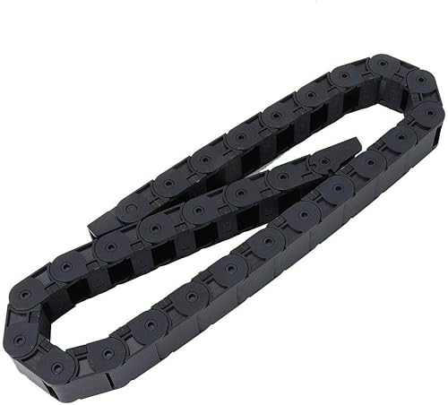 1m R18 Schleppkette Schwarz Nylon Drahtträger CNC Werkzeugmaschine 18x25mm - Cheap-Us