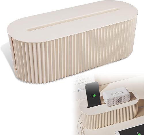 Kabelbox, Steckdosenbox Mit Deckel, Kabelmanagement Box Kabel Organizer Box, Kabel Aufbewahrungsbox Kabel Box Aufbewahrung, zum Verstecken und Organisieren von Kabeln, Weiß - Cheap-Us