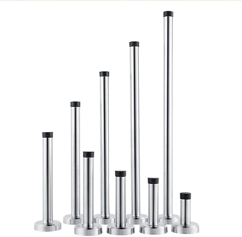 ZPPZ Wandtürstopper Edelstahl Türanschlag Stopper Wandmontage Türstopper Hochleistungs-Edelstahl-Stoßdämpfer-Gummipuffer für die Wand 20cm - Cheap-Us