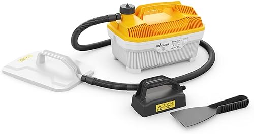 WAGNER Dampftapetenablöser SteamForce, Behälter 4 l, Dampfzeit max. 70 min, Gelb, Weiss, 3,7 m Schlauch, 2.000 W, 230 V - Cheap-Us