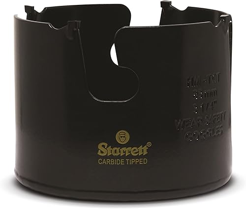 Starrett Hartmetall-bestückte Lochsäge - MPH0314 Mehrzweck-TCT-Lochsäge - für Holz-MDF-Kunststoff-Keramik-Wandfliesen - 83mm - Cheap-Us