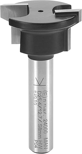 ENT 16270 Schubladen Verleimfräser HW, Schaft (S) 8 mm, Durchmesser (D1) 25,4 mm, NL1 12,7 mm, D2 19 mm, NL2 3,97 mm, SL 32 mm - Cheap-Us