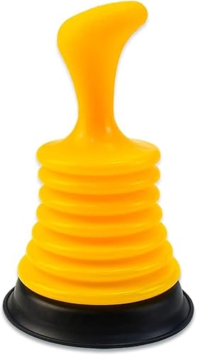 Buaak 2 Stück Mini Pömpel, Abflussreiniger, Pömpel Abfluss, Saugglocke Abflus, Maximale Saugkraft Saugglocke für Waschbecken Abflussreiniger Badewanne für Bad Küche Dusche Toilette(Gelb) - Cheap-Us