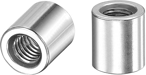 sourcing map 20Stk. Runde Schweißmuttern M6 x 10mm x 11mm Anschweiß Spund Innenmutter Gewinde 201 Edelstahl Einfügen schweißbar - Cheap-Us