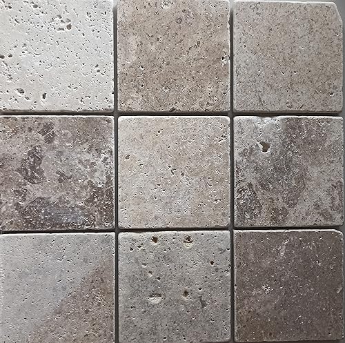 Fliese Travertin Naturstein beige Fliese Chiaro Antique für BODEN WAND BAD WC DUSCHE KÜCHE FLIESENSPIEGEL THEKENVERKLEIDUNG BADEWANNENVERKLEIDUNG Mosaikmatte Mosaikplatte - Cheap-Us