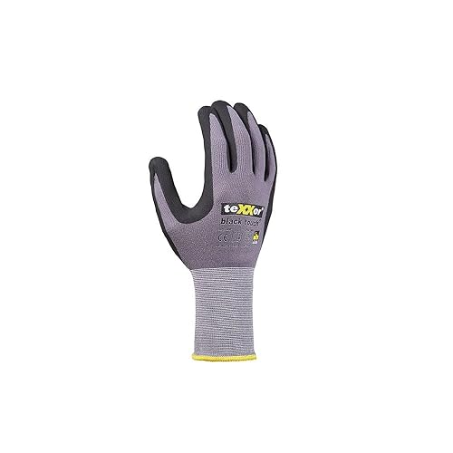 (12 Paar) teXXor Handschuhe Montagehandschuhe Black Touch 12 x grau/schwarz 7 - Cheap-Us