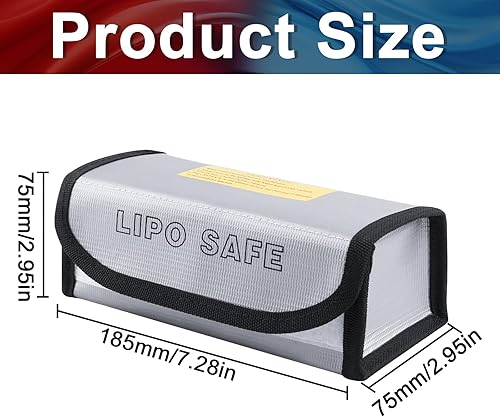 3 Stück Feuerfest Wasserdicht Safe Bag Feuerfeste Akku Tasche Feuerfeste Dokumententasche HüLle Beutel Behälter, Lipo Safety Guard, Explosionsgeschützte Batterie, Explosionsgeschütze (3 Stück) - Cheap-Us