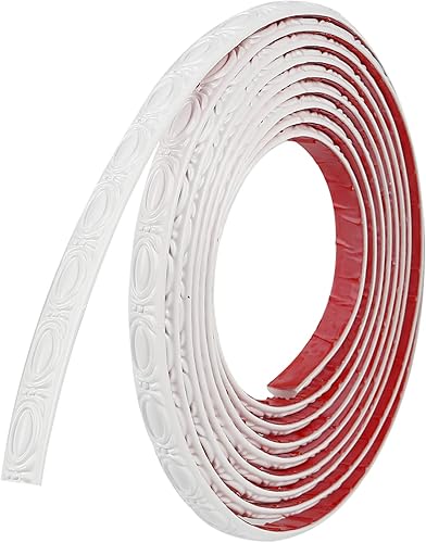 5 Meter Selbstklebende Zierleisten, Dekorative 3d Türleisten Wandleisten Sparpaket Schälen und Aufkleben, Sparpaket Selbstklebend, für Spiegel Möbel tür Kleiderschrank Wohnkultur (2.1cm X 5m) - Cheap-Us