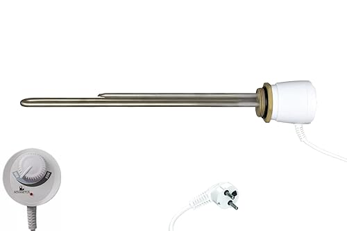 Novanetus GEBN 6/4' 2kW 2000W 230V Heizstab Heizpatrone Heizelement für EDELSTAHL und emaillierte Wasserspeicher Boiler Warmwasserspeicher Wasserheizung Heizungsspeicher mit Thermostat - Cheap-Us