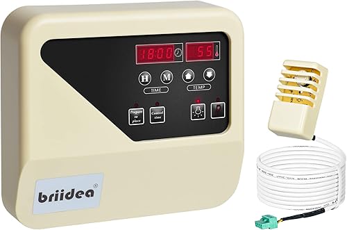 briidea 3-9KW Sauna Control Unit - Flexible Control System for Sauna Stoves with 2 Operating Modes and Room Lighting for Private and Commercial Saunas - Cheap-Us