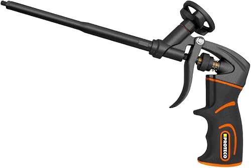 Proteco-Werkzeug® PU-Schaumpistole PTFE antihaft beschichtet Profi-Qualität Montagepistole Einhandbedienung Softgrip - Cheap-Us