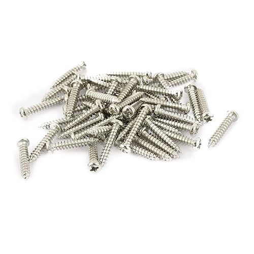 sourcingmap® 50 Stk M2,5 x 14 mm Edelstahl Kreuz Flachkopf Selbstschneidende Schrauben Bolzen de - Cheap-Us