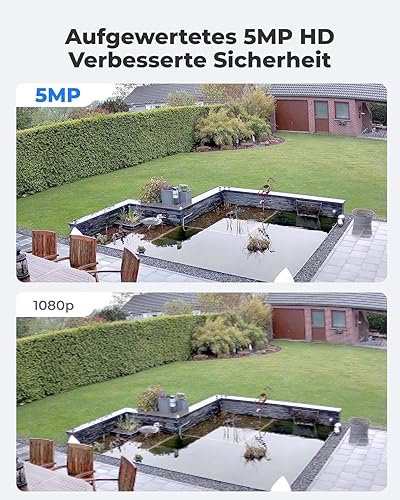 Reolink 5MP PoE IP Kamera Outdoor mit Personen-/Autoerkennung, Überwachungskamera Aussen mit Zeitraffer, IR Nachtsicht, Wasserfest, microSD Kartensteckplatz, RLC-520A - Cheap-Us