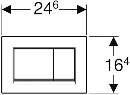 Geberit 115.883.01.1 Betätigungsplatte Sigma30 für 2-Mengen-Spülung, weiß matt, 115883011 - Cheap-Us