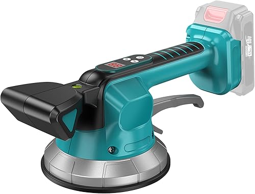 Fliesenleger Vibrationsgerät für Makita 18v,Fliesenvibrations Maschine,10 stuftige Einstellbare Geschwindigkeit, 14.5 cm Saugnapf, 100 kg Kapazität, geeignet für 47 * 47 Zoll und darunter (C) - Cheap-Us