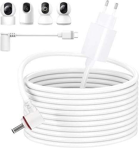 7.6 m Stromkabel und Adapter, Akku, Ladekabel für Ring, wetterfester Netzstecker und USB-C-Ladekabel, Kompatibel für Ring Spotlight Cam Plus/Pro und für Stick Up Cam - Cheap-Us