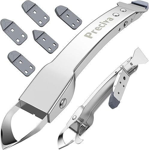 Silikonentferner Werkzeug,Preciva 4-in-1-Silikon-Dichtungswerkzeug-Set,mit 5 Silikon-Rakeln für Ceranfeldschaber für Herd, Fenster Fugenkratzer Abzieher Fugenwerkzeug Set - Cheap-Us