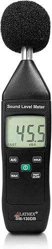 SM-130DB Digitales Dezibel-Messgerät und Schallpegelmesser Typ 2 mit Kalibrierzertifikat Messgerät für Umwelt- und mechanische Lärmmonitor - Fertigung, Büro, Klassenzimmer - Cheap-Us