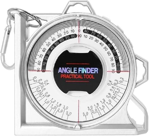 Winkelmesser mit Magnetfuß Neigungsmesser Neigungsmesser für Dachneigung, Treppenneigung, Entwässerungswinkel Kompakter Neigungsniveaumesser - Cheap-Us