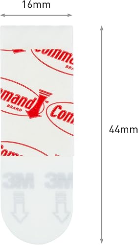 Command Poster-Strips Selbstklebend, Vorteilspack, 60 kleine Klebestreifen, Weiß - Poster, Fotos, Plakaten, Kalendern oder Bilder ohne Rahmen Aufhängen - Cheap-Us