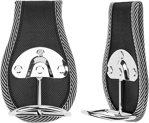 Linkidea 2 Stück Hammer-Gürtelhalter, robuster Stahlschlaufen-Hammerhalter, Werkzeuggürtelholster hält Hammer, Axt oder Schraubenschlüssel (schwarz) - Cheap-Us