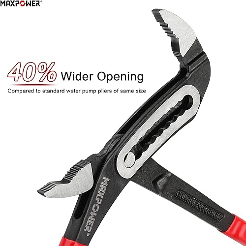 MAXPOWER Schnellverstellbare Wasserpumpenzange in Industriequalität (250 mm) - Cheap-Us