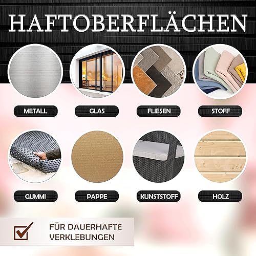 KLEBASTO Doppelseitiges Klebeband | Handreißbar | dünnes Universalklebeband | Doppelklebeband für Papier, Metall, Kunststoff, Pappe, Holz etc. (12 mm x 10 m) - Cheap-Us
