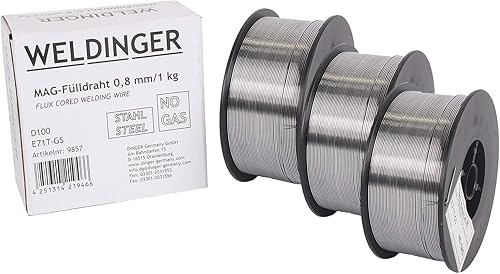 WELDINGER Fülldraht 0,6 mm 1 kg Kleinrolle (MIG/MAG-Schweißdraht NoGas) - Cheap-Us
