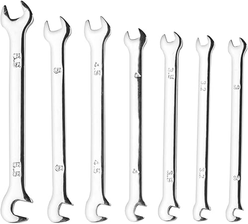 Larcele Doppel-Maulschluessel-Satz, 7-tlg 3mm-5.5mm Mini Gabelschlüssel MNBS-07 MEHRWEG - Cheap-Us