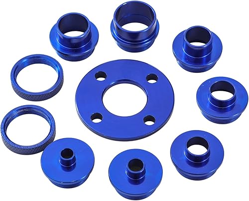 KATSU 10Pcs Template Router Guides Kit mit Kontermutteradapter, Template Guide Bushing Kit für Cut-Out Work Reinigungsarbeiten Schwalbenschwanzarbeit Scharnierfräsen - Cheap-Us