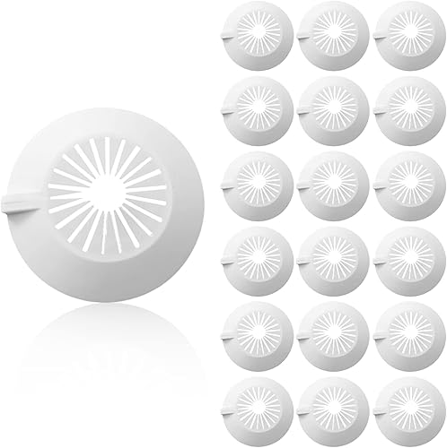 DBALL 30 Stück Heizungsrohr Rosette Rohrabdeckung Klapprosette Rohrmanschette für Heizungsrohre Warm und Kaltwasserrohre Gasrohre Obere und Untere Wasserrohre Leitungsrohre 14-29 mm Universal (Weiß) - Cheap-Us