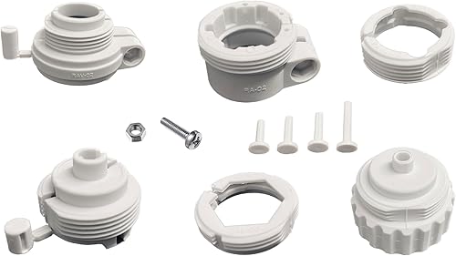 Thermostat Adapter für Heizungsventile RA, RAV, RAVL, Caleffi, Giacomini und M28 x 1,5 aus Kunststoff in Lichtgrau (Thermostat Adapter Set) - Cheap-Us