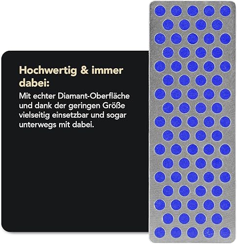 DMT Diamond Whetstone™ Diamant Mini-Schleifstein 70mm Extrafein, Kompakter Wetzstein für Messer und Werkzeuge, Passend für SimpleSharp (2 Stück erforderlich), Made in USA, W7E - Cheap-Us