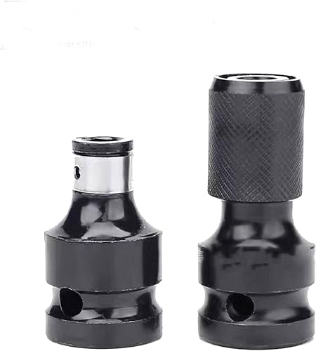 2 Stück Schlagschrauber adapter, Bithalter Stecknuss Adapter, 1/2 auf 1/4 Zoll Bit Adapter, Schlagschrauber Zubehör für Schlagratschenschlüssel Schraubendreher Bit-Halter - Cheap-Us