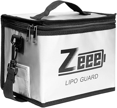 Zeee Lipo Safe Bag Feuerfeste, explosionsgeschützte Tasche Großraum-Lipo-Akku-Aufbewahrungsbox Schutztresortasche zum Laden und Aufbewahren - Cheap-Us