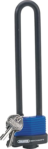 Draper 62952 Bügelschloss mit 2 Schlüsseln, Blau - Cheap-Us
