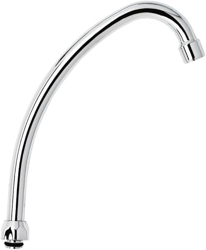 MONTSERRAT 0032.002 Auslauf vertikaler Schlauch für Wasserhahn oder Mischer, Silber, 22 cm - Cheap-Us